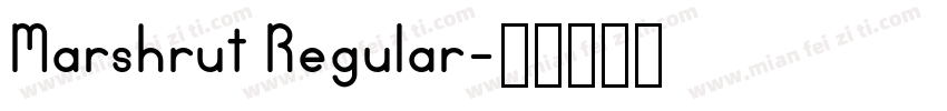 Marshrut Regular字体转换